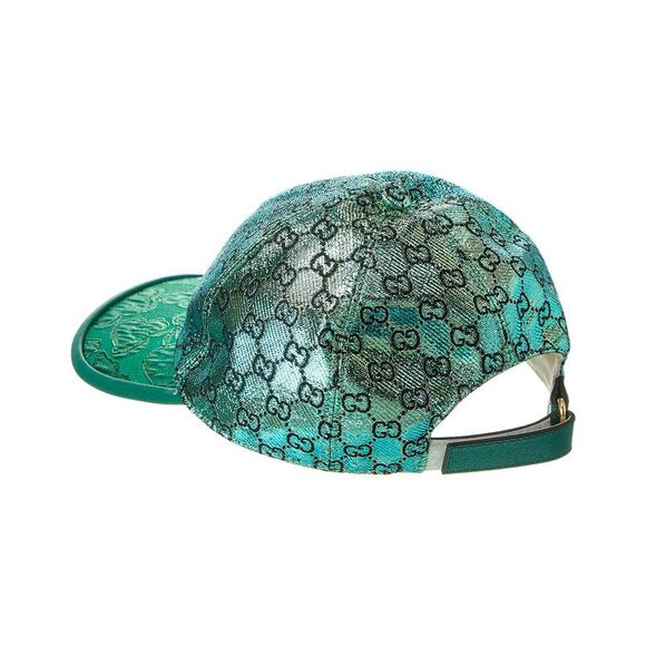 Gucci Gg Lame Jacquard Baseball Cap, Green - Picture 2 of 3